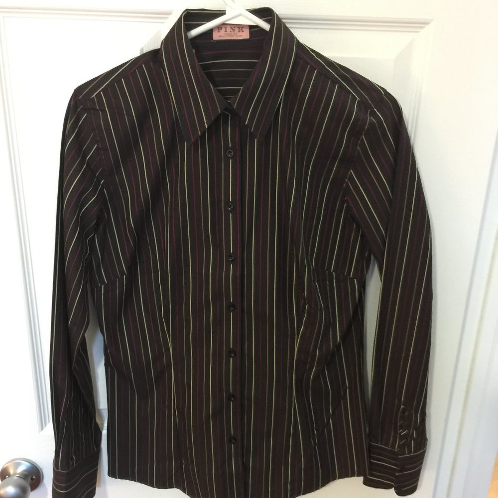 THOMAS PINK STRIPPED SHIRT